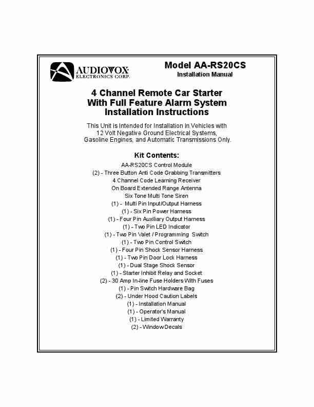 Audiovox Remote Starter AA-RS20CS-page_pdf